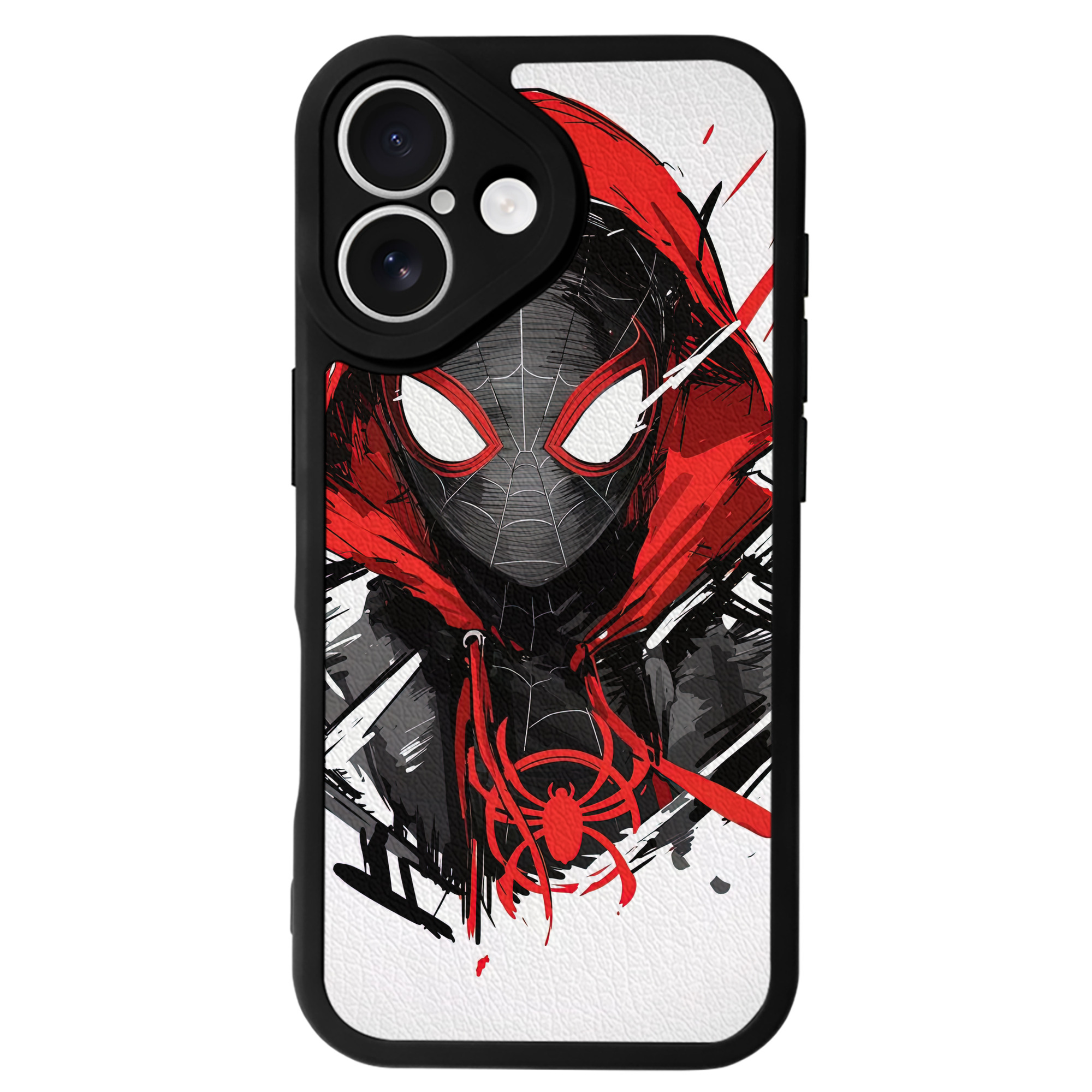 （画像用） Spider Man スパイダーマン 【iPhone 16シリーズ対応】シリコンスマホケース（レザー調） 材質：シリコン